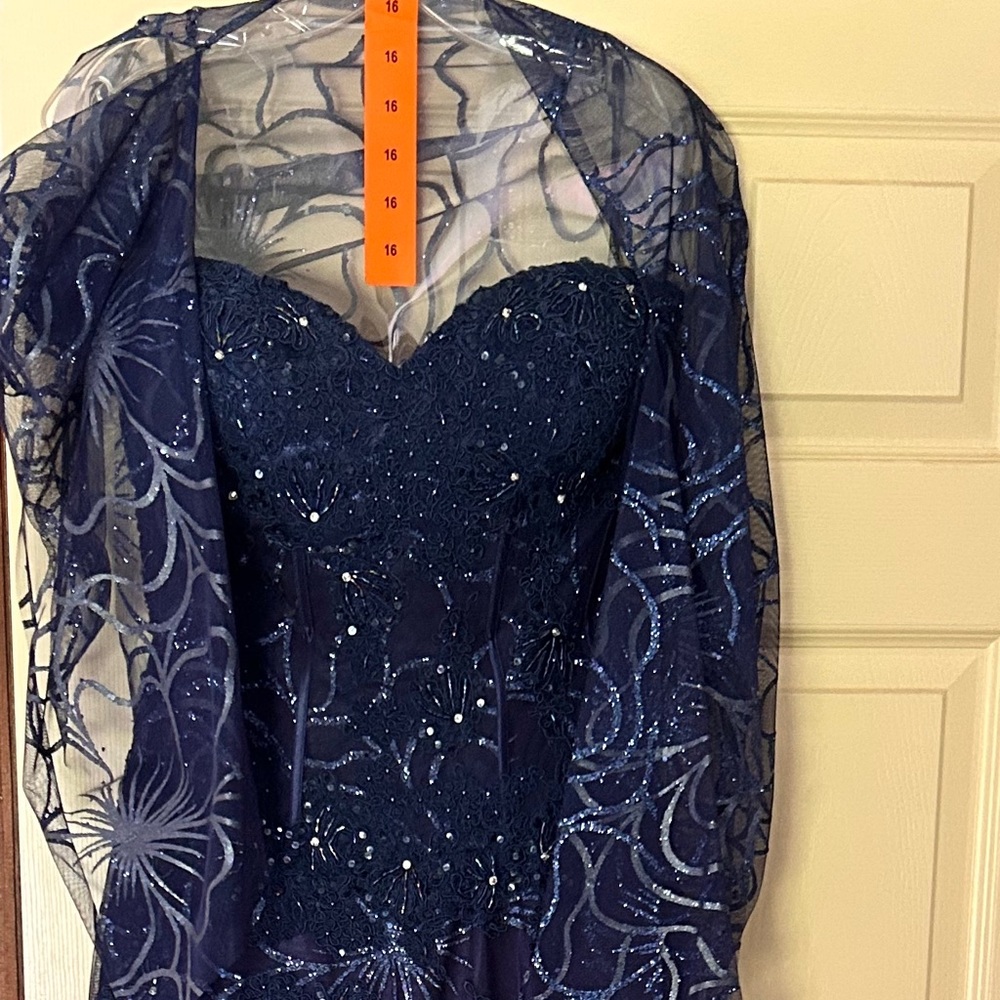 Sequenced ballgown used once as Mother of Bride